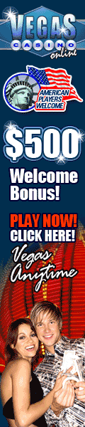 Vegas Casino Online accepts credit card deposits